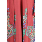 Multicolor Silk Casual Dress