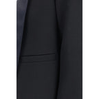 Schwarze Wolljacke