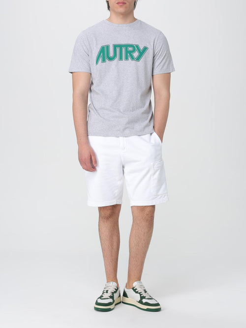 Graues Baumwoll-T-Shirt