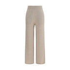 Beige Kaschmir-Freizeithose