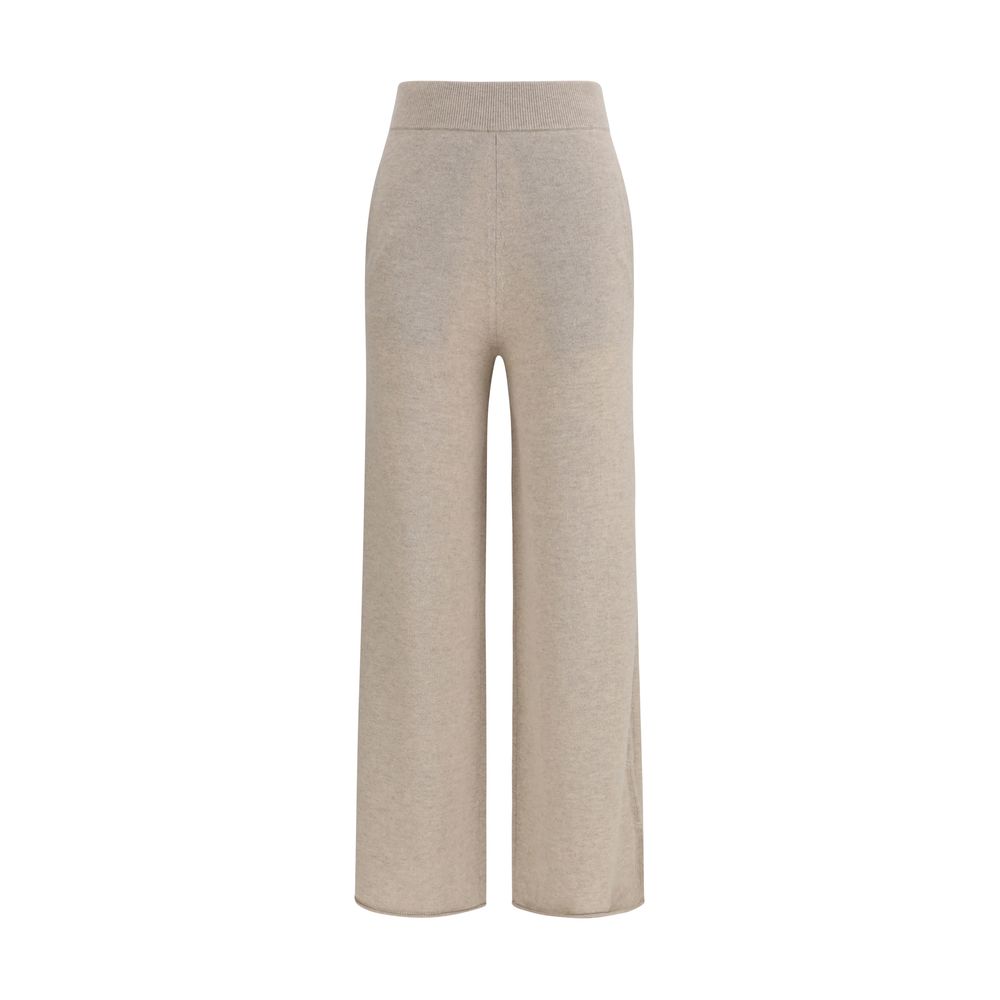 Beige Kaschmir-Freizeithose