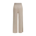 Beige Kaschmir-Freizeithose