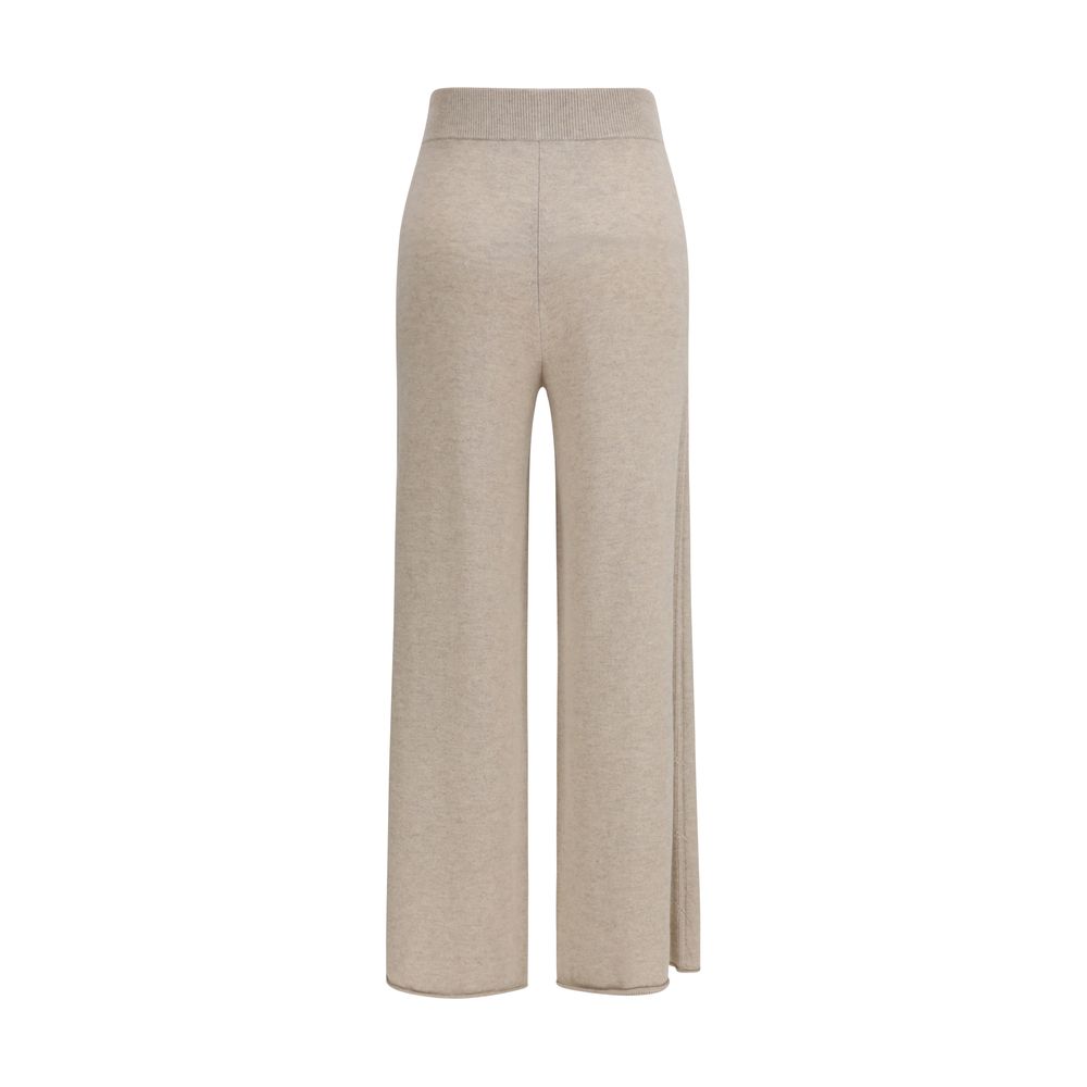 Beige Kaschmir-Freizeithose