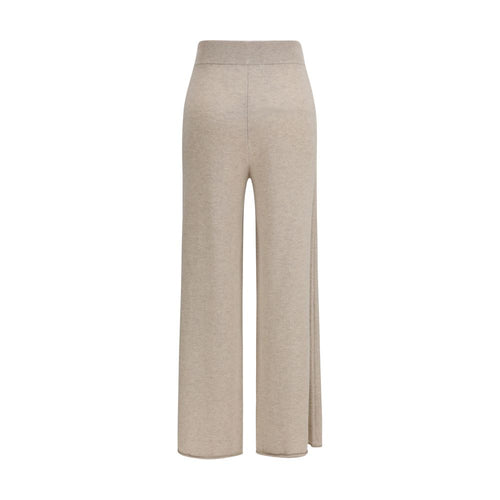Beige Cashmere Casual Pants