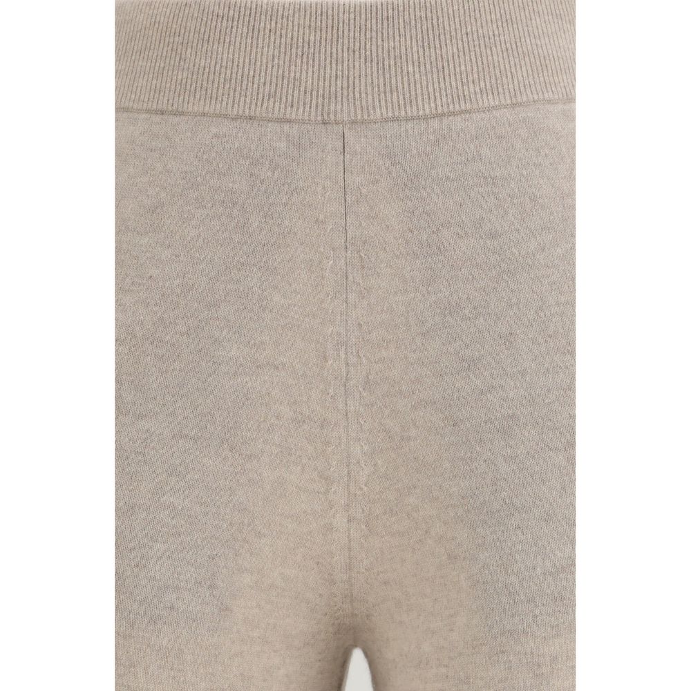 Beige Kaschmir-Freizeithose