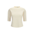 Beiges Viskose-T-Shirt