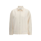 Beige Polyamide Shell Jacket