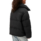 Black Polyester Coat