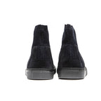 Blue Leather Womens Ankle Boot