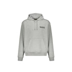 Grauer Kapuzenpullover aus Baumwolle