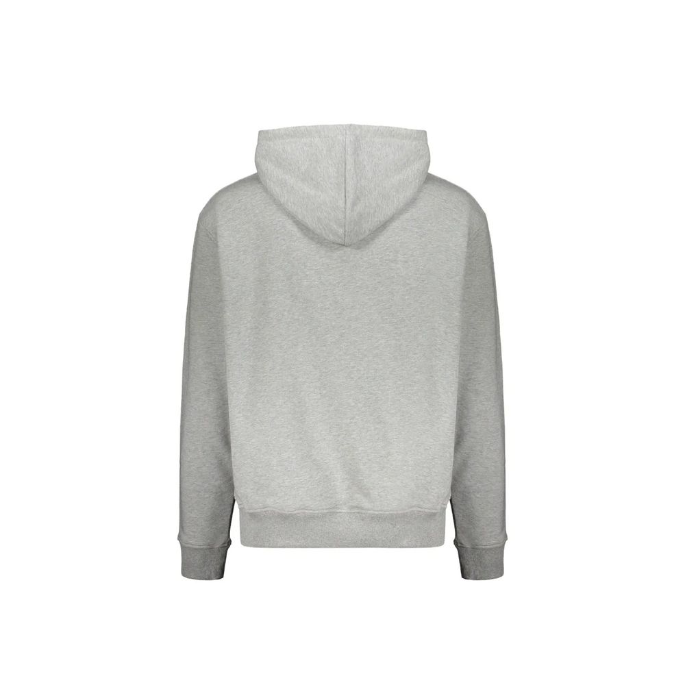 Grauer Kapuzenpullover aus Baumwolle