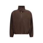 Brown Polyester Bomber