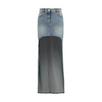 Blauer Jeansrock