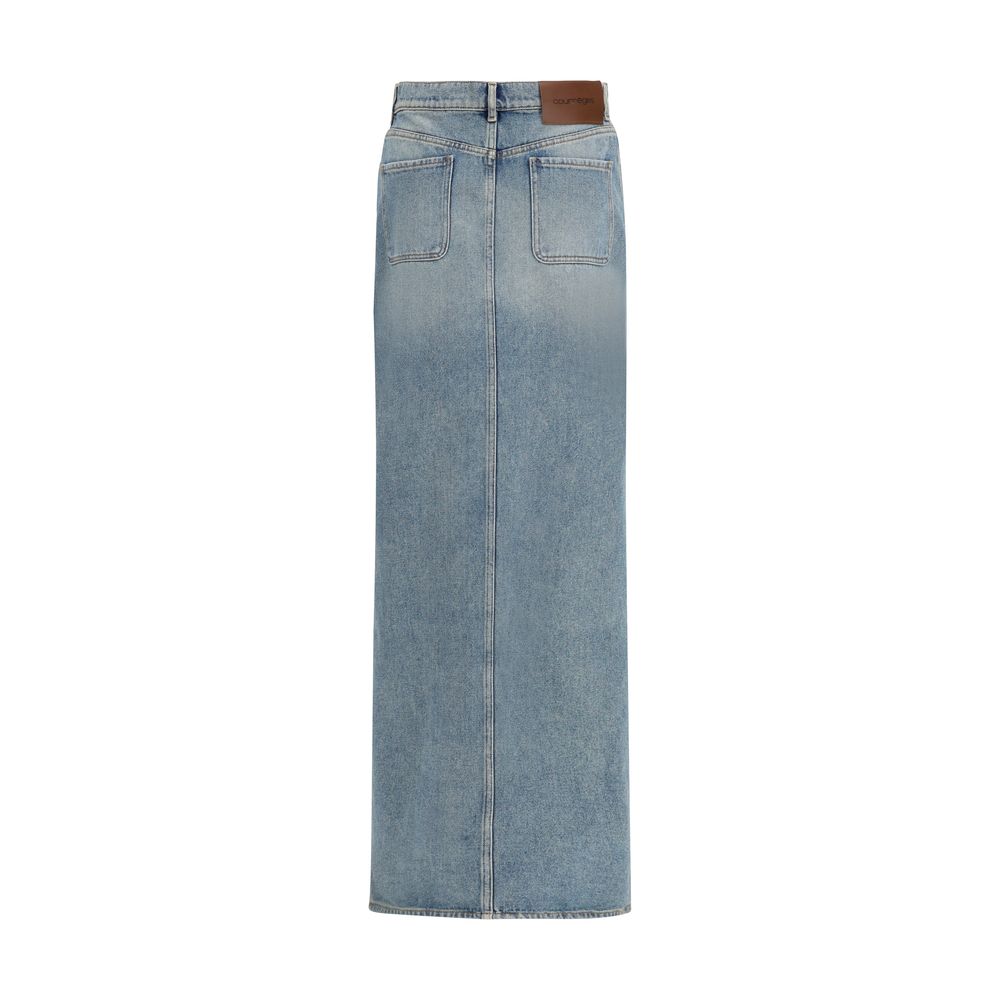 Blauer Jeansrock