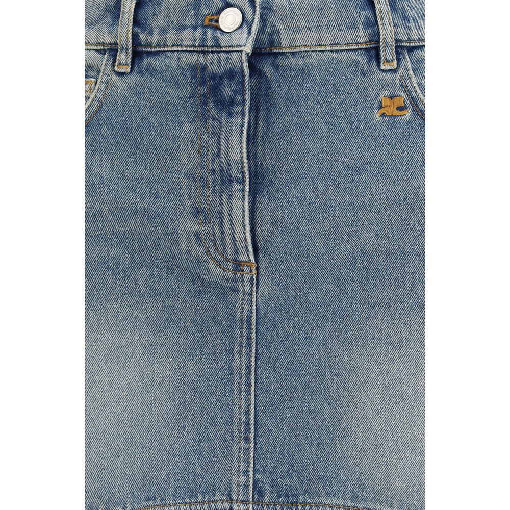 Blauer Jeansrock