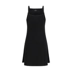 Schwarzes Freizeitkleid aus Viskose