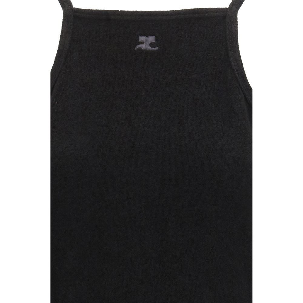 Schwarzes Freizeitkleid aus Viskose