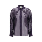 Blue Viscose Blouse
