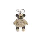 Beige Cashmere Keychain