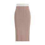 Multicolor Viscose Midi Skirt
