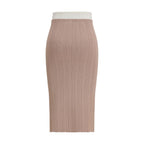 Multicolor Viscose Midi Skirt