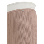 Multicolor Viscose Midi Skirt