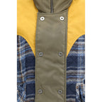 Blue Polyamide Sleeveless Jacket