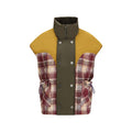 Ärmellose Jacke aus mehrfarbigem Polyamid