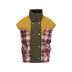Ärmellose Jacke aus mehrfarbigem Polyamid