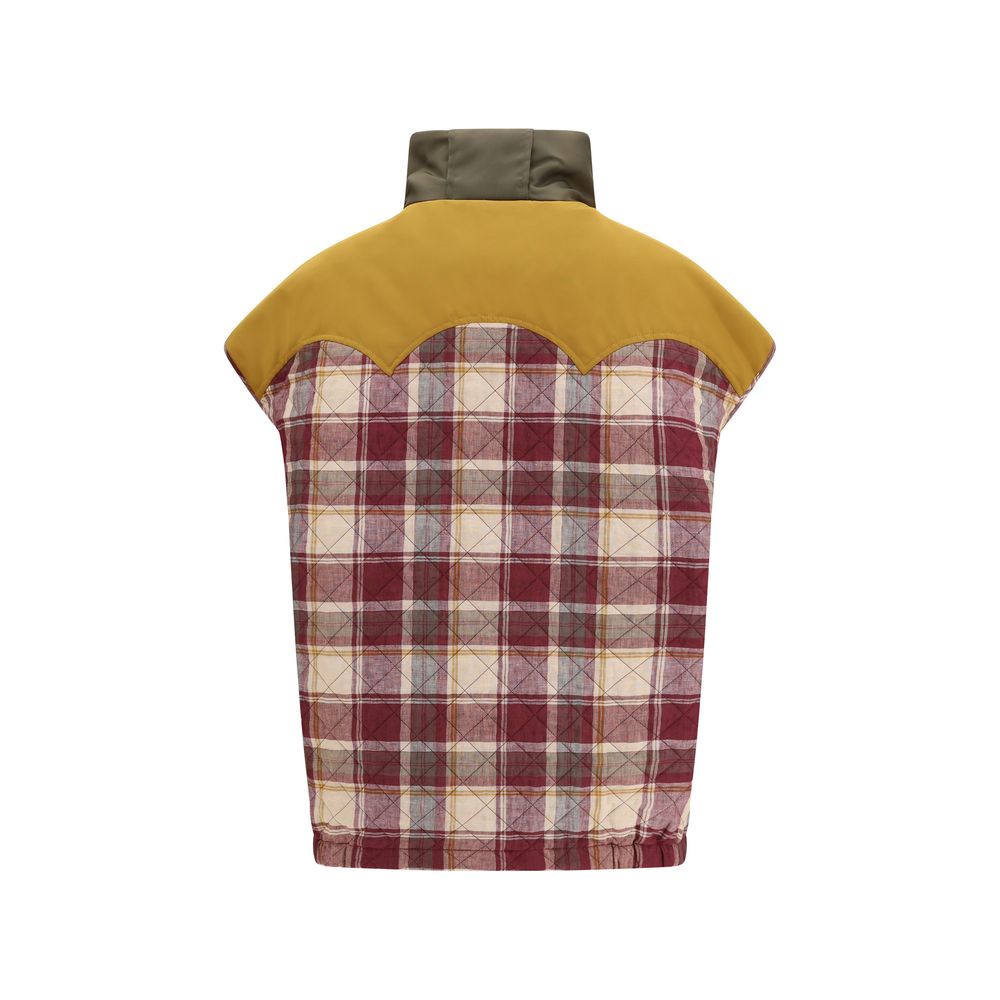 Ärmellose Jacke aus mehrfarbigem Polyamid