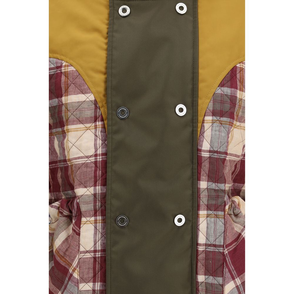 Ärmellose Jacke aus mehrfarbigem Polyamid