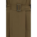 Bicolor Silk Trench Coat