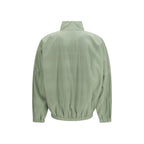 Bordeauxfarbene Shell-Jacke aus Polyamid