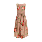 Mehrfarbiges Baumwoll-Freizeitkleid