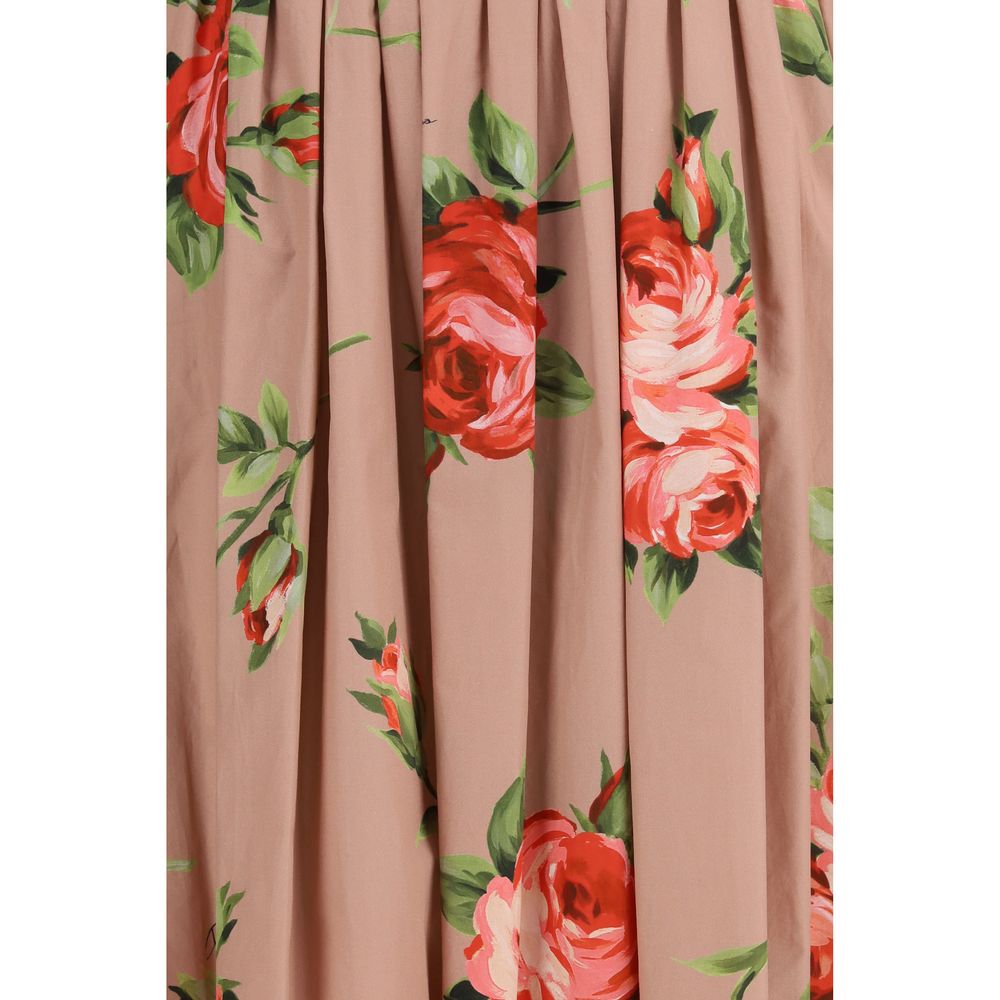 Mehrfarbiges Baumwoll-Freizeitkleid