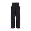 Schwarze lässige Baumwollhose
