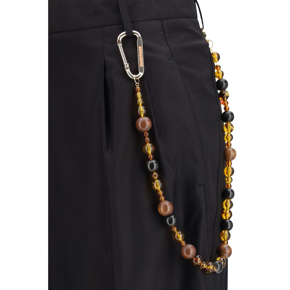 Schwarze lässige Baumwollhose