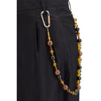 Schwarze lässige Baumwollhose