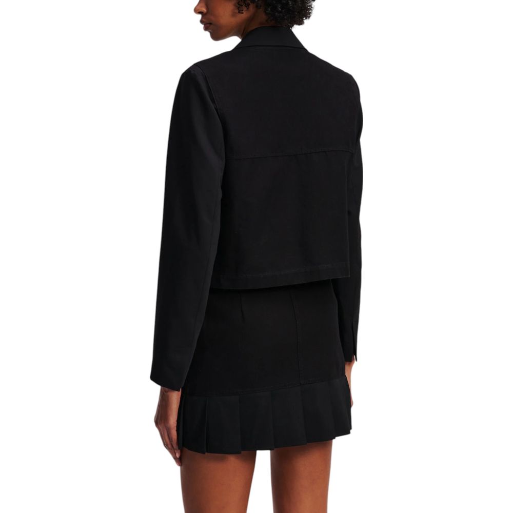 Schwarzer Blazer aus Polyester