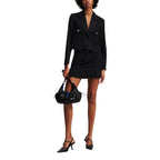 Schwarzer Blazer aus Polyester