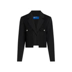 Schwarzer Blazer aus Polyester