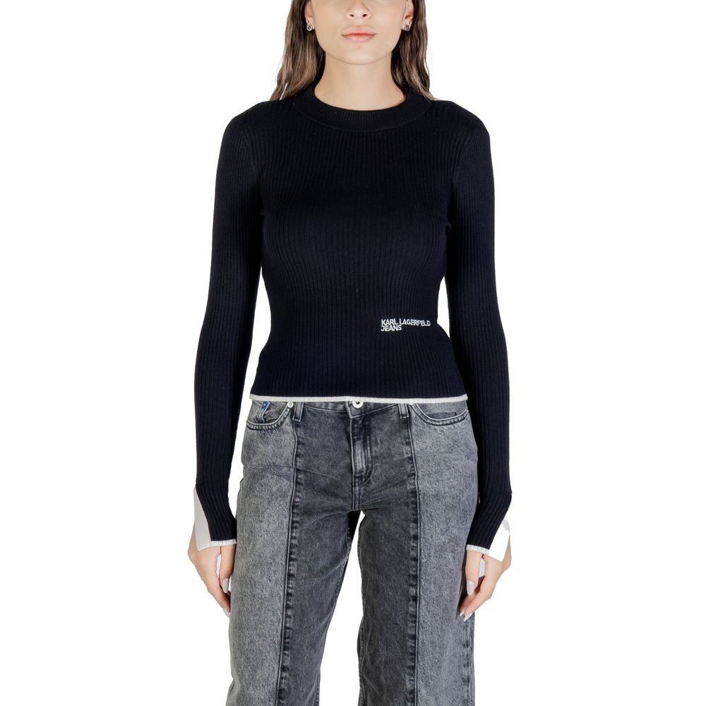 Schwarzes Viskose-Sweatshirt