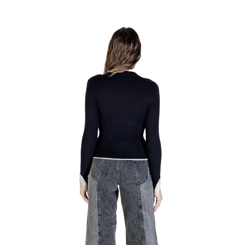 Schwarzes Viskose-Sweatshirt