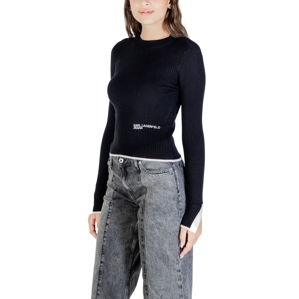 Schwarzes Viskose-Sweatshirt