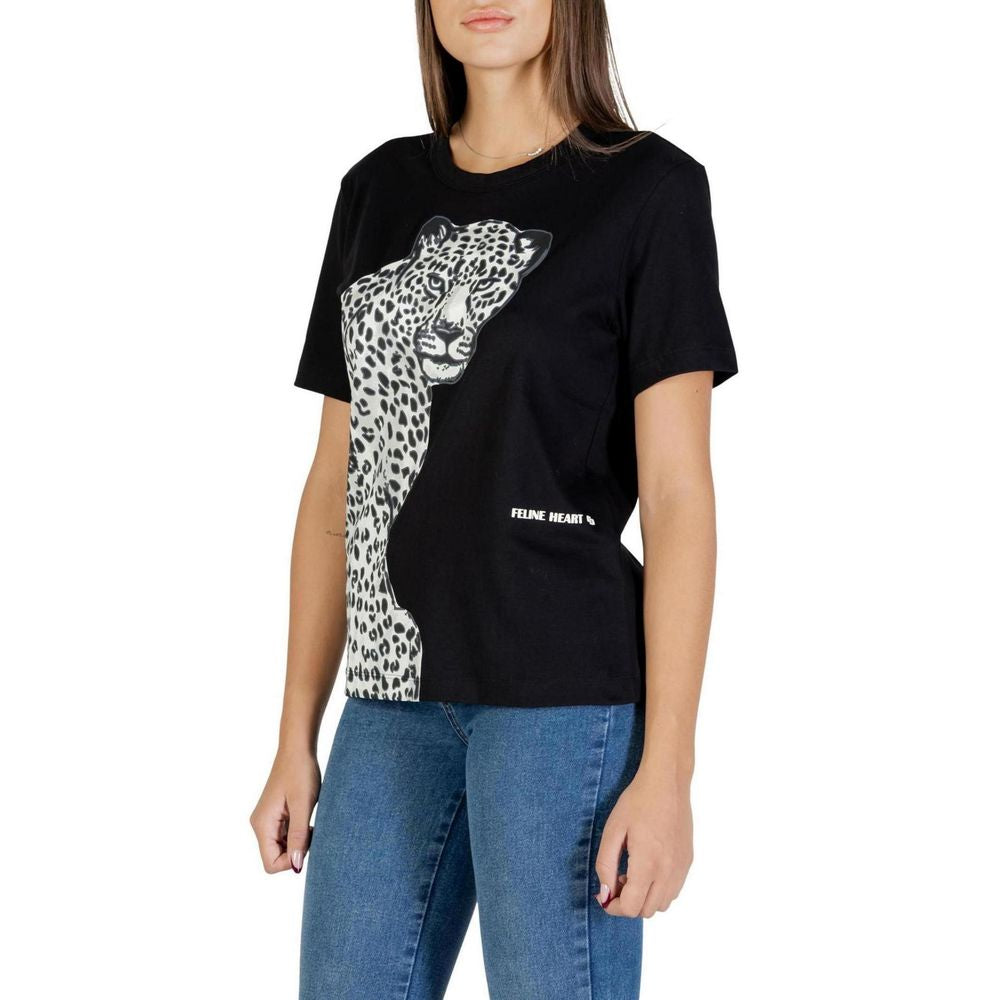 Black Cotton T-Shirt