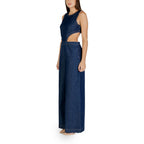 Blue Cotton Jumpsuit