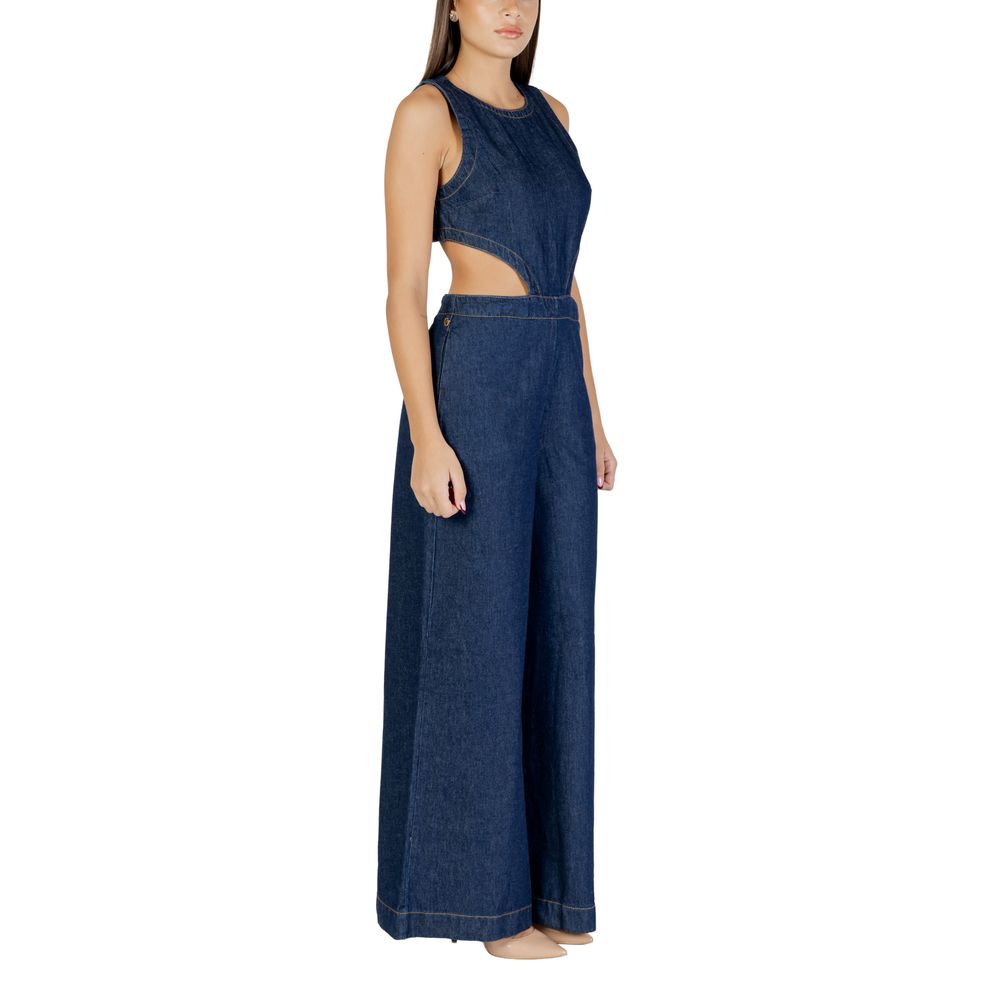 Blue Cotton Jumpsuit