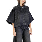 Black Cotton Denim Jacket