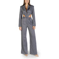 Grauer Polyester-Overall