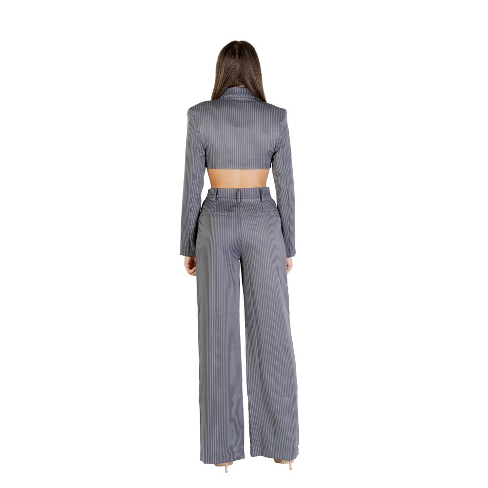 Grauer Polyester-Overall